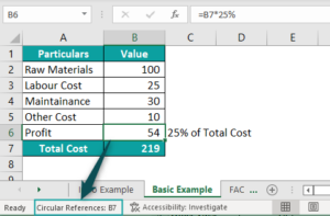 Circular Reference In Excel - How To Find, Show, Remove & Check