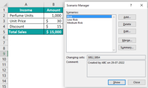 Scenario Manager in Excel - How to Use? (Easy Examples)