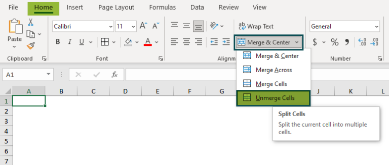 Split Cells in Excel - Step by Step Tutorial (How to Guide)