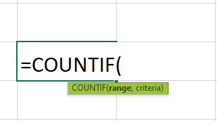 Countif syntax