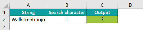 FIND function in Excel Basic Example