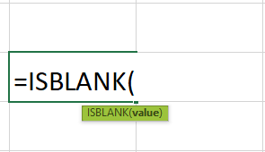 ISBLANK syntax
