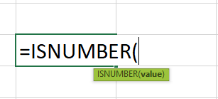 ISNUMBER Syntax