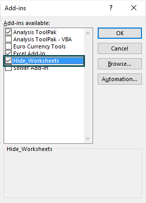 Add-ins in Excel Example 2.5-3