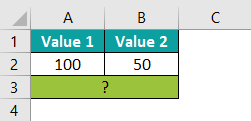 Excel Minus Formula Basic Example
