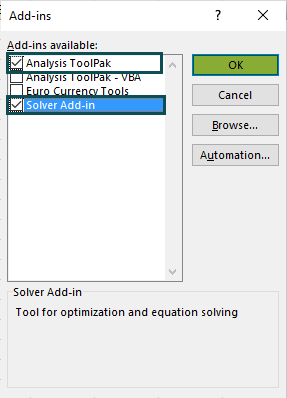 Install Add-ins in Excel.1