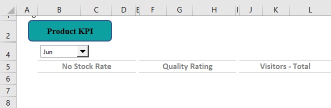 KPI Dashboard in Excel Example 2.6