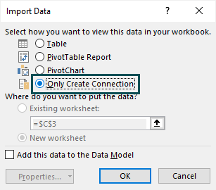 Power query in excel Example 1.8