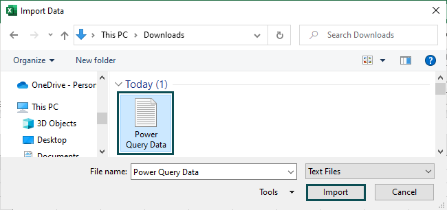 Power query in excel Example 2.2