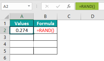 RAND Excel Function Basic Example.1