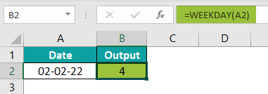 WEEKDAY in Excel Intro