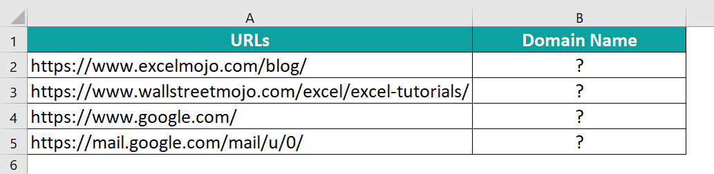 MID function in Excel Example 2