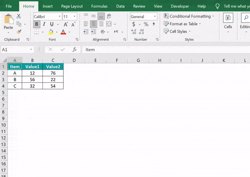 Comparison Chart In Excel - 2