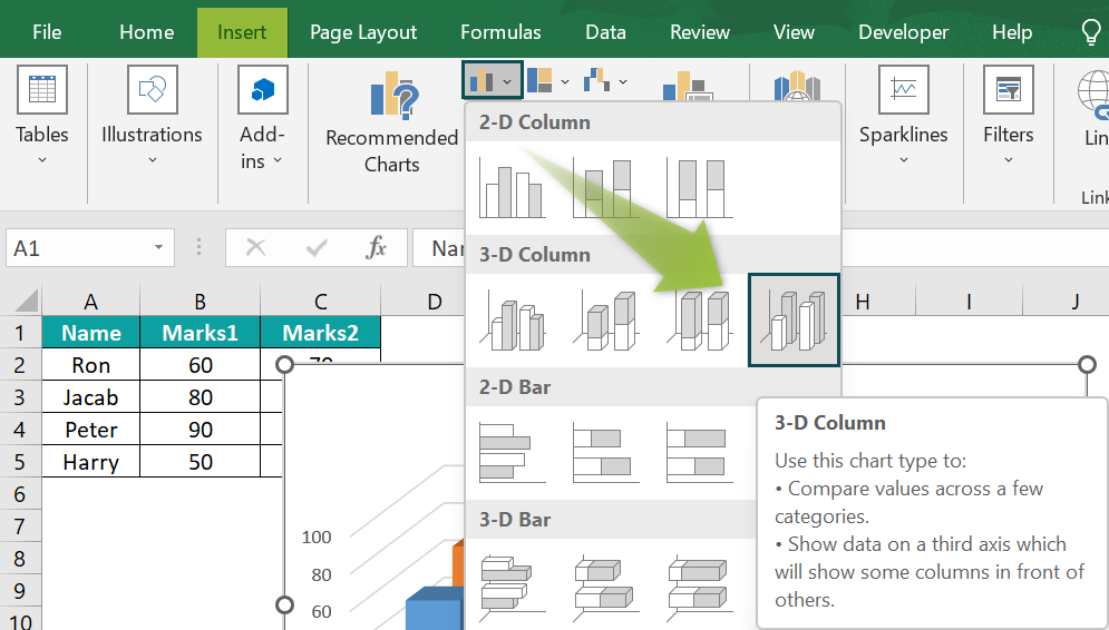 Comparison Chart In Excel Examples, Template, How To Create? Chart In Excel Comparison