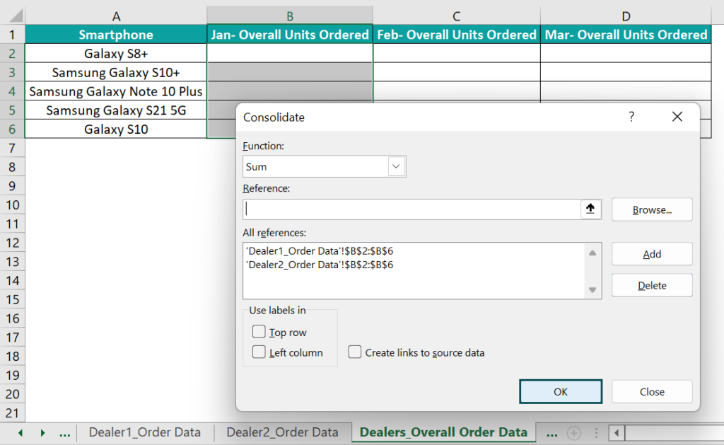 Consolidate Function In Excel - Formula, Examples, How to Use?