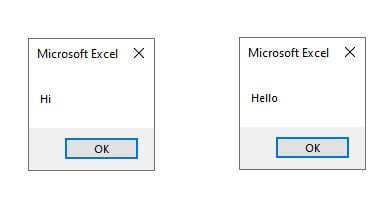 Declare arrays in VBA Example - run macro