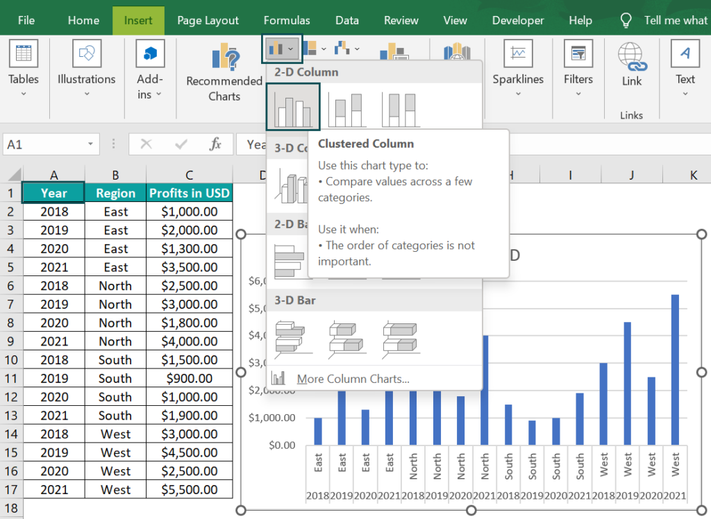 Grouped Bar Chart - Example, Excel Template, How To Create?