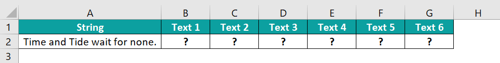 How to use text to columns in excel - Example 2