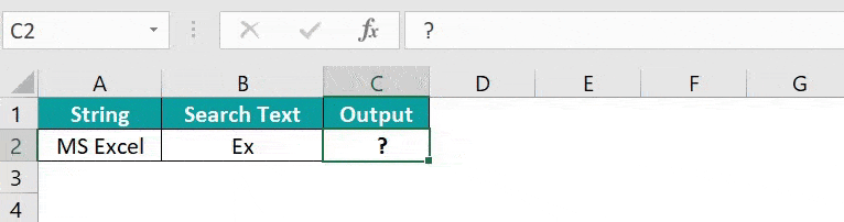 SEARCH Function in Excel - 2