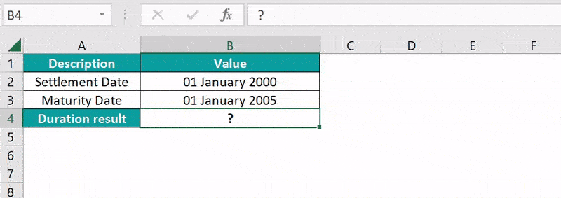DURATION Excel Function - 2