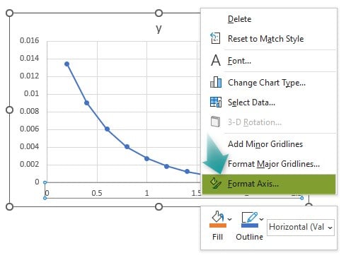 Exponential Excel Function Example 2 - Step 4