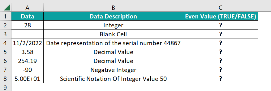How to use ISEVEN Excel Function - Basic Example