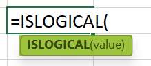 ISLOGICAL - Excel Formula