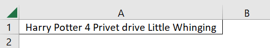New Line in an Excel Cell - Using Alt+Enter
