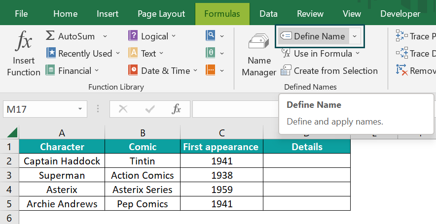 Using Named CHAR(10) - Step 1
