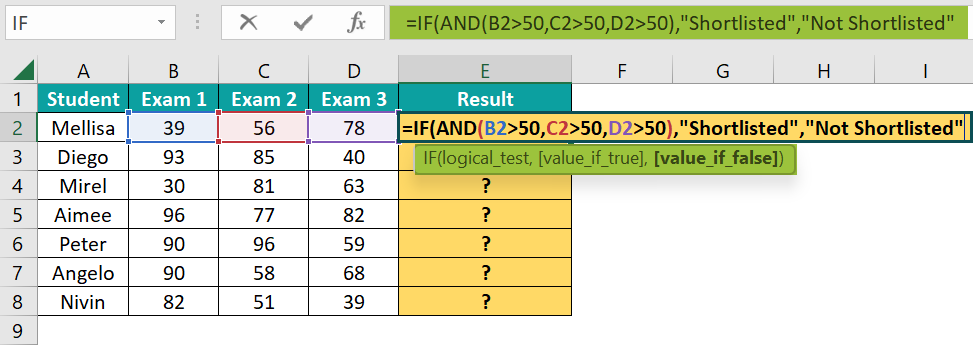 IF AND Formula in Excel - Step 5