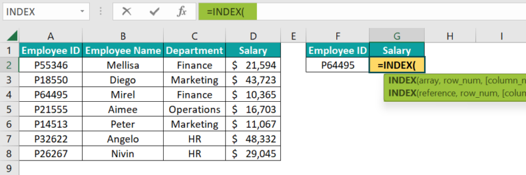 Advanced Excel Formulas - List of Top 10 Functions with Examples