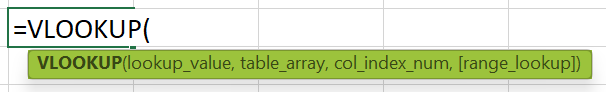 Advanced Excel Formulas - VLOOKUP Formula syntax