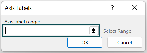 Customizing a blank chart using named range - Step 11