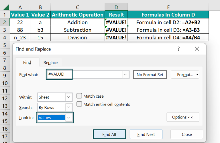 VALUE! Error In Excel Examples, How to Find and Fix it?