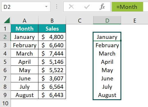 Using Named Range and Offset - Step 4b