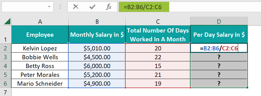 As an array formula - Step 1