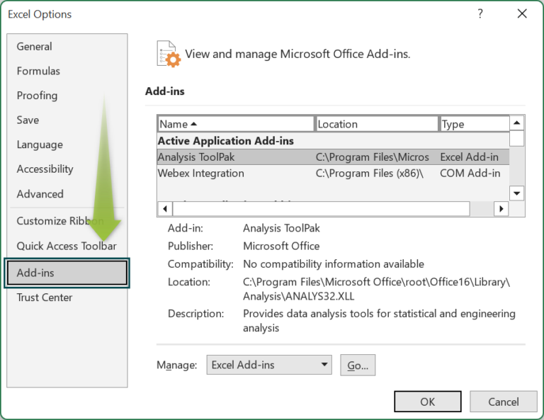 Analysis ToolPak In Excel Examples How To Add Enable Use Analysis ToolPak In Excel Examples How To Add Enable Use