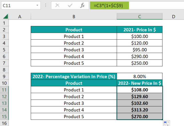 Percentage Change Formula in Excel - Examples, How to Calculate?