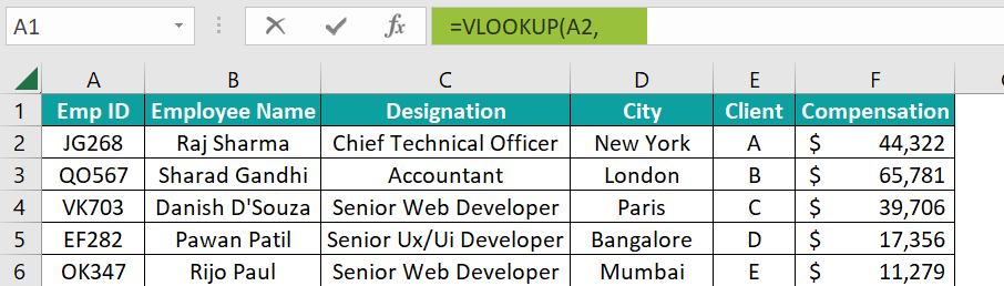 Different Workbook - Example 1 - Step 2