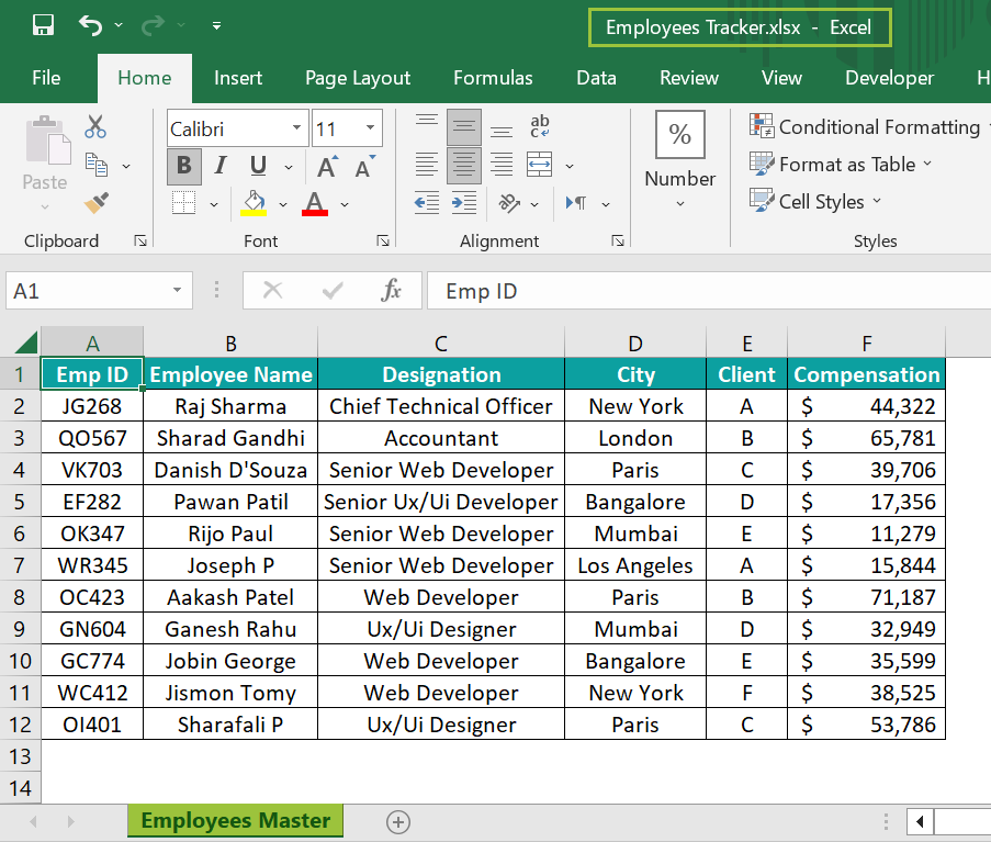 VLOOKUP From Another Worksheet - Different Workbook - Example 1 - 2