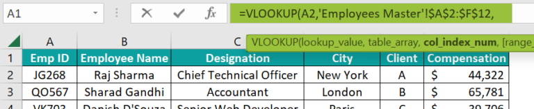 VLOOKUP From Another Sheet in Excel - Step by Step Examples