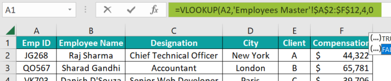 VLOOKUP From Another Sheet in Excel - Step by Step Examples