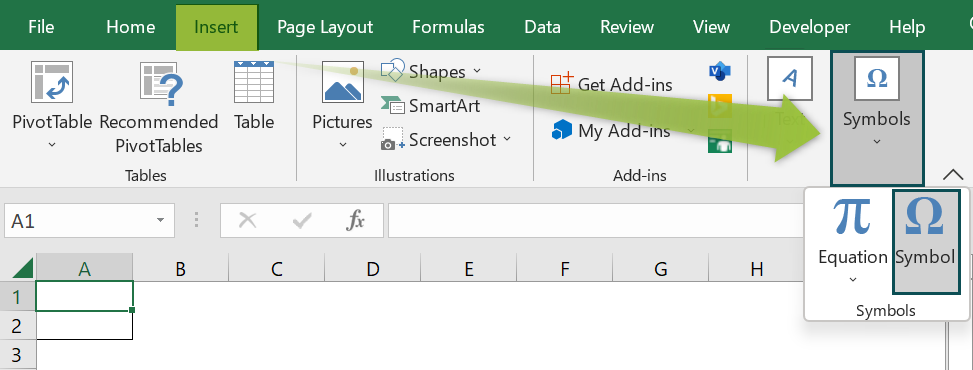 Check Mark in Excel - Using Tick symbol Option - 1