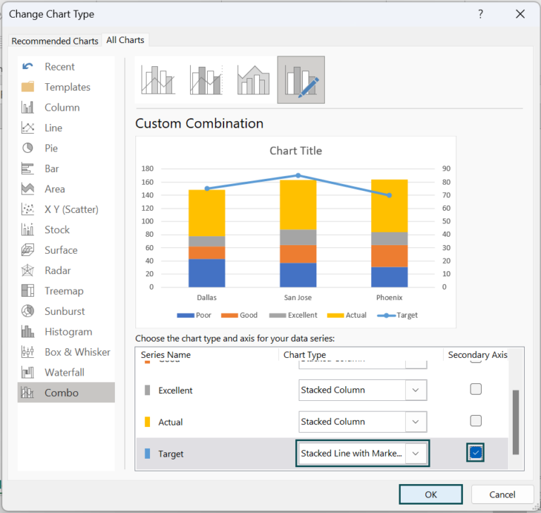 Bullet chart in excel types examples how to create make 