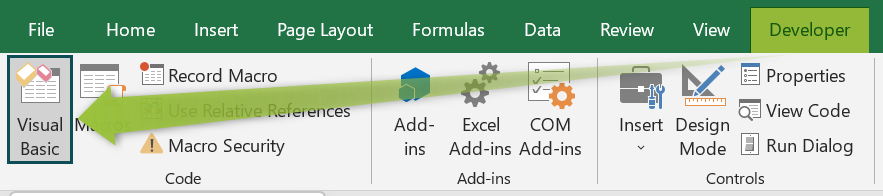 Excel Macros - How to view Macros Code
