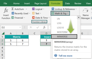 Inverse Matrix in Excel - Formula, Example, How to Invert Matrix?