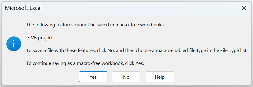 Macros in Excel - How to save recorded Macro