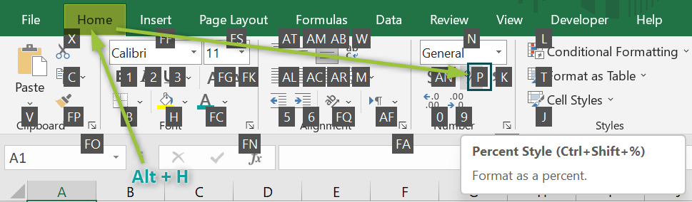 Percentage In Excel - Using Percent Style - 2