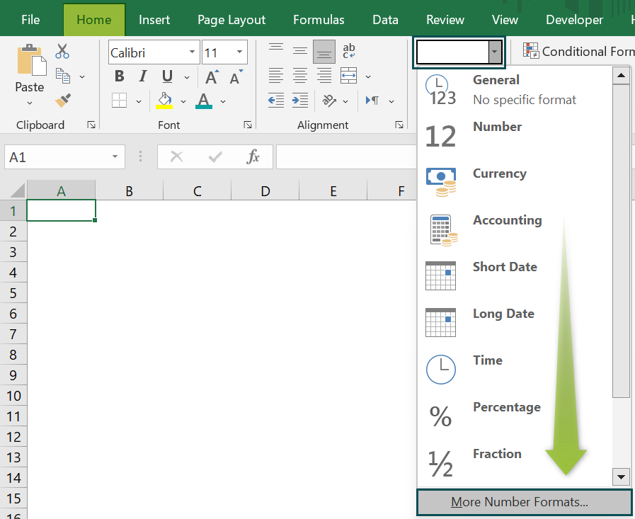 Percentage In Excel - Using the Format Cells option - 1