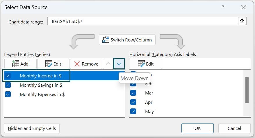 Bar Chart Example - Step 2b